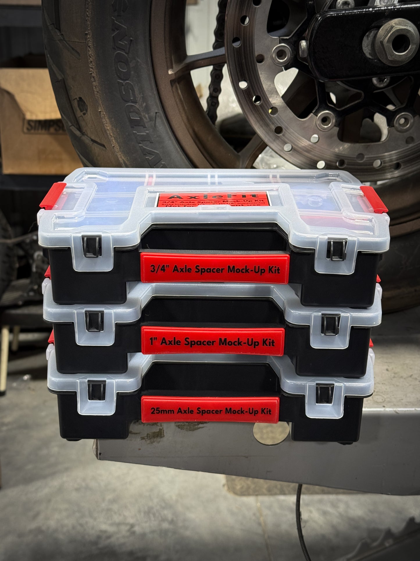 AxleFit - Axle Spacer Mock-Up Kit
