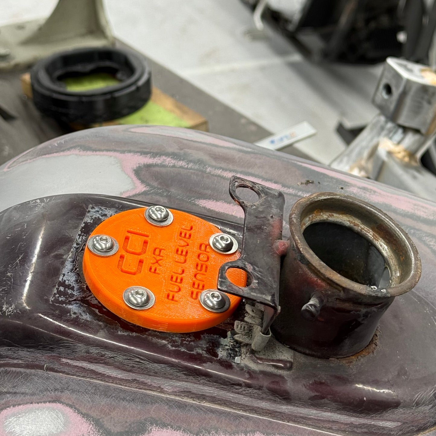 FXR Fuel Level Sending Unit Block-Off Plate Kit