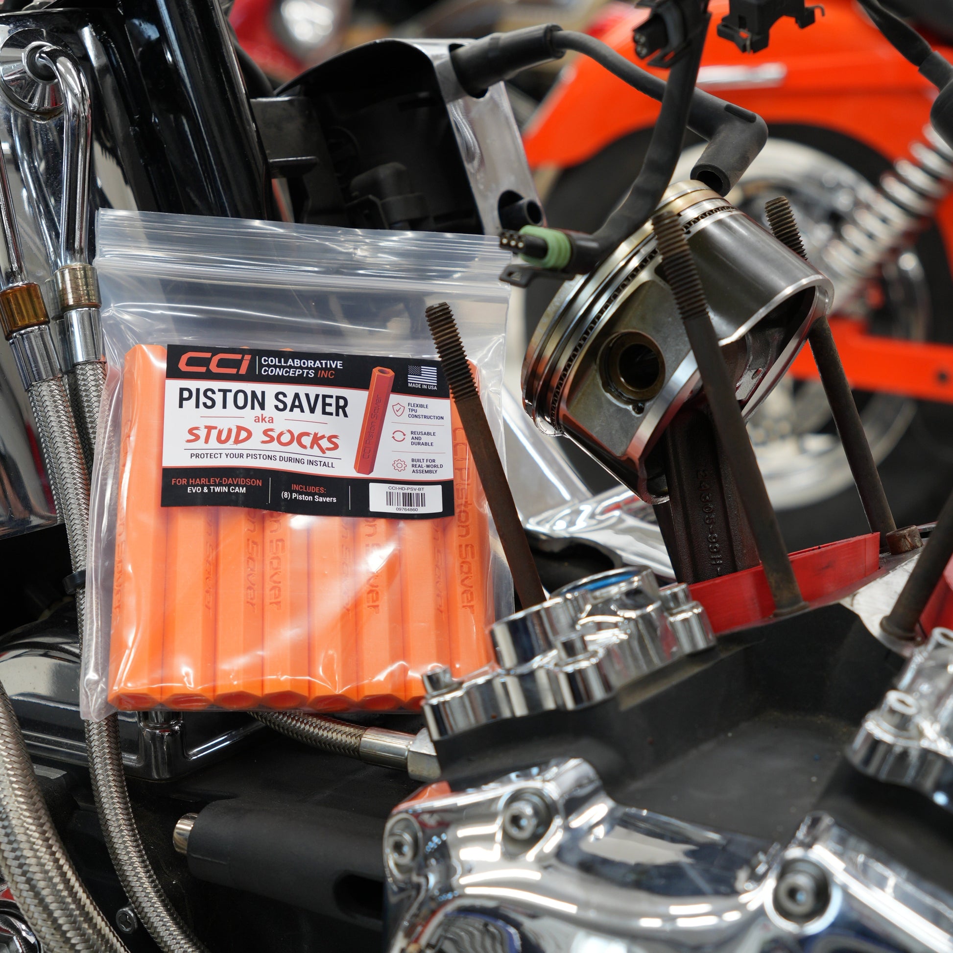 CCI Piston Savers for Harley-Davidson® engine assembly